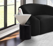 Damon Iron End Table in White - 266-E