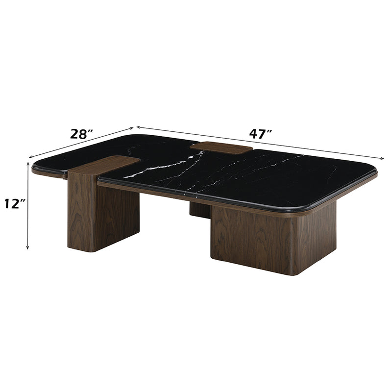 Dana Coffee Table w/Natural Marble - LV04595