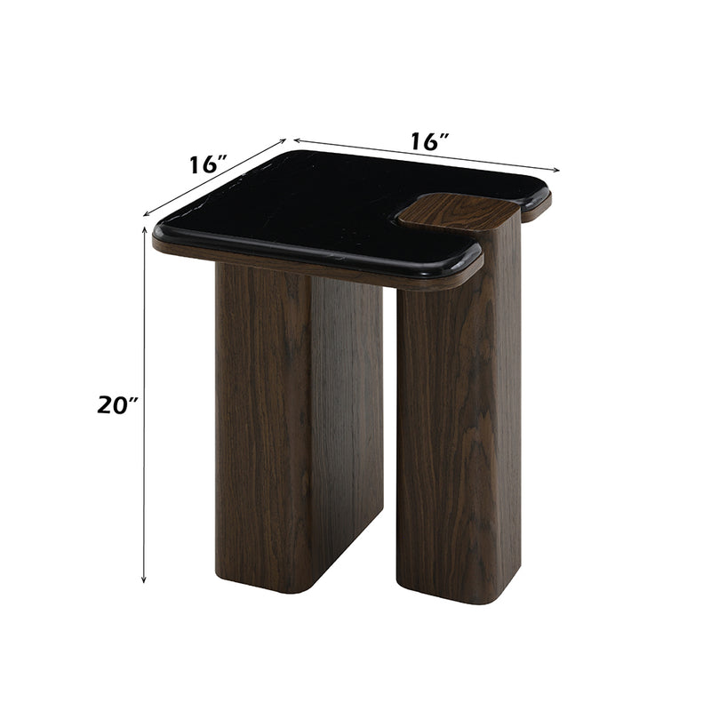 Dana End Table w/Natural Marble - LV04596