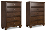 Danabrin Brown Set of 2 Chests - B685B28