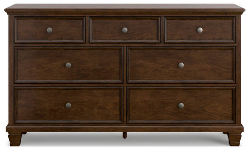 Danabrin California King Panel Storage Bed, Dresser and Nightstand in Brown - PKG023950