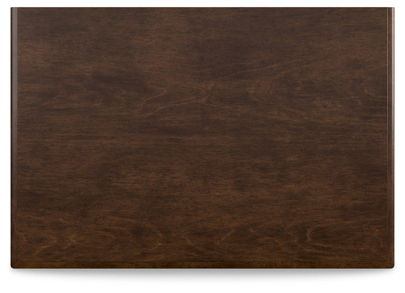 Danabrin Full Panel Bed with Mirrored Dresser and Nightstand in Brown - PKG015202
