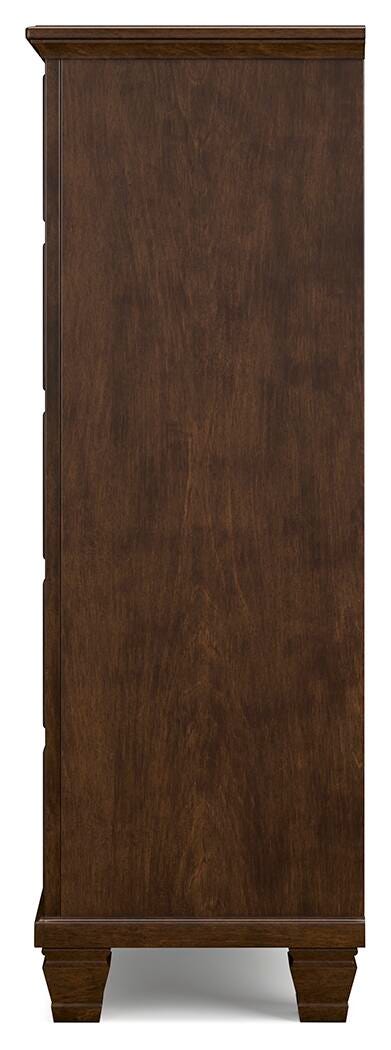 Danabrin Full Panel Storage Bed, Dresser and Chest in Brown - PKG023936