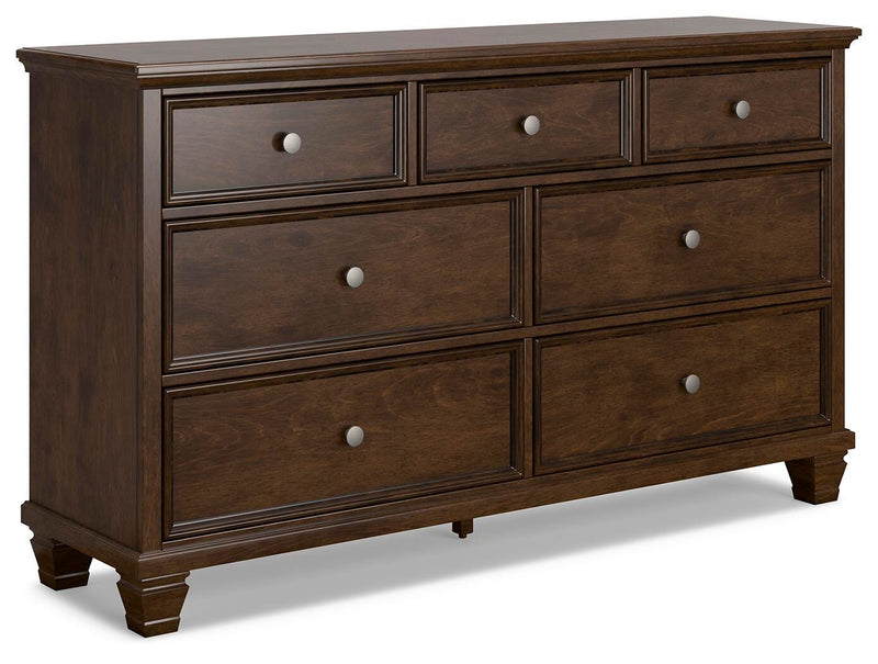 Danabrin Full Panel Storage Bed, Dresser and Chest in Brown - PKG023936