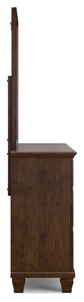 Danabrin Full Panel Storage Bed, Dresser and Mirror in Brown - PKG023933