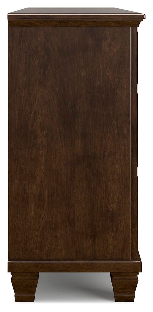 Danabrin Full Panel Storage Bed, Dresser and Nightstand in Brown - PKG023935