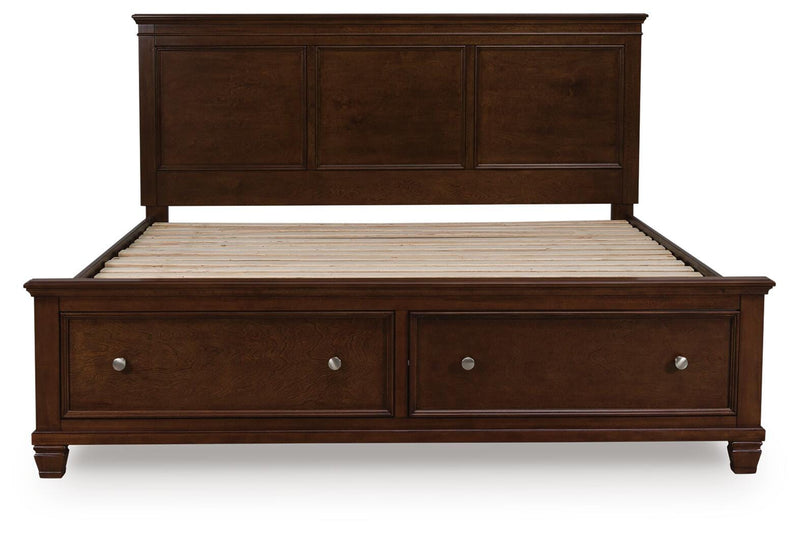 Danabrin King Panel Storage Bed and Dresser in Brown - PKG023942
