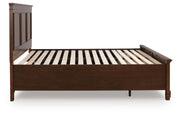 Danabrin King Panel Storage Bed and Dresser in Brown - PKG023942