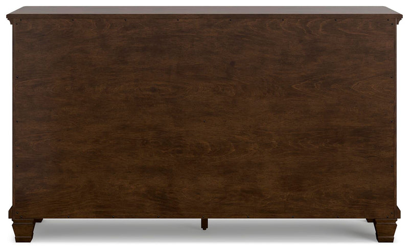 Danabrin King Panel Storage Bed and Dresser in Brown - PKG023942