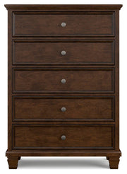 Danabrin King Panel Storage Bed, Dresser and Chest in Brown - PKG023946
