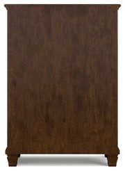 Danabrin King Panel Storage Bed, Dresser and Chest in Brown - PKG023946