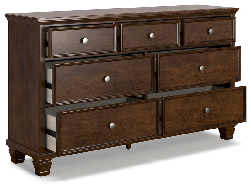 Danabrin King Panel Storage Bed, Dresser and Nightstand in Brown - PKG023945