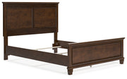 Danabrin Queen Panel Bed with Mirrored Dresser, Chest and Nightstand in Brown - PKG015180