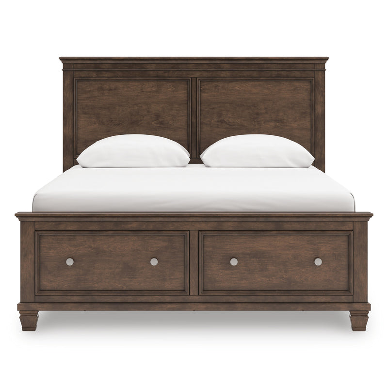 Danabrin Queen Panel Storage Bed and Dresser in Brown - PKG023937