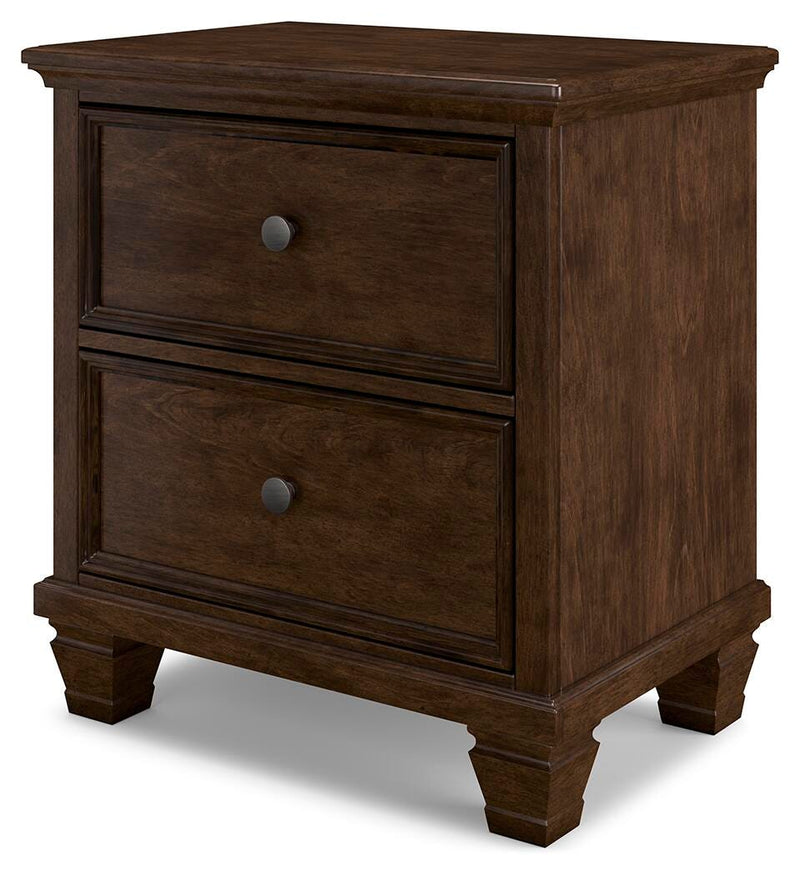 Danabrin Queen Panel Storage Bed, Dresser and Nightstand in Brown - PKG023940