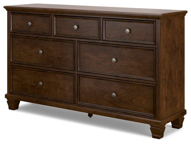 Danabrin Twin Panel Storage Bed and Dresser in Brown - PKG023927