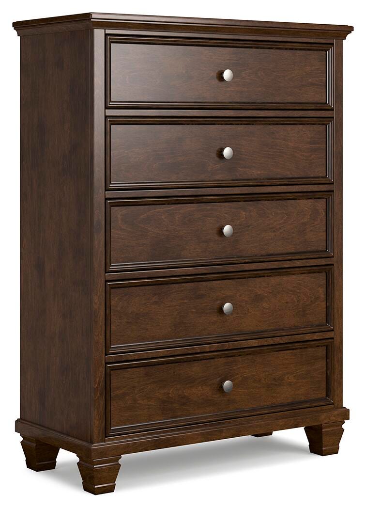 Danabrin Twin Panel Storage Bed, Dresser and Chest in Brown - PKG023931
