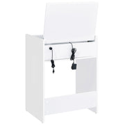 Danbury 3-drawer Makeup Vanity & Stool Set White High Gloss - 930208
