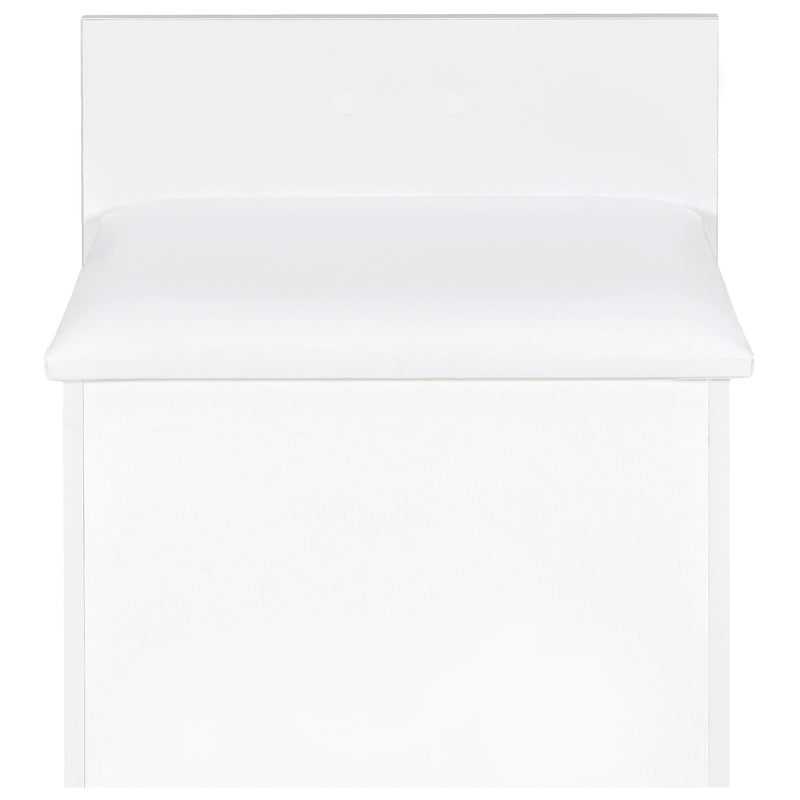 Danbury 3-drawer Makeup Vanity & Stool Set White High Gloss - 930208