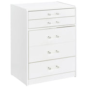 Danbury 3-drawer Makeup Vanity & Stool Set White High Gloss - 930208
