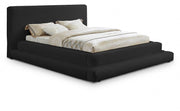 Dane Teddy Fabric King Bed (3 Boxes) Black - Gate FurnitureKing Bed