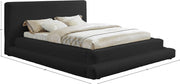 Dane Teddy Fabric King Bed (3 Boxes) Black - Gate FurnitureKing Bed