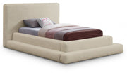 Dane Teddy Fabric Twin Bed (3 Boxes) Beige - Gate FurnitureTwin Bed