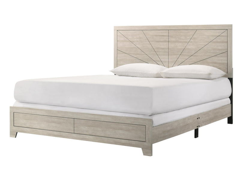Dania - Cream Panel Queen Bed - B378-Q-Bed