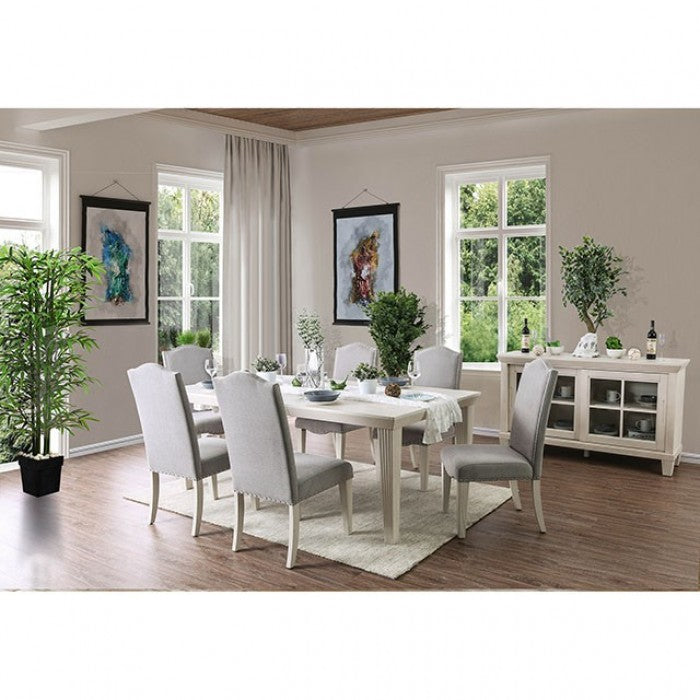 Daniella Antique White/Gray Dining Table - CM3630T