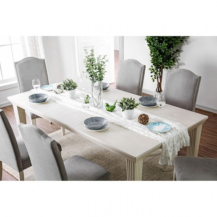 Daniella Antique White/Gray Dining Table - CM3630T