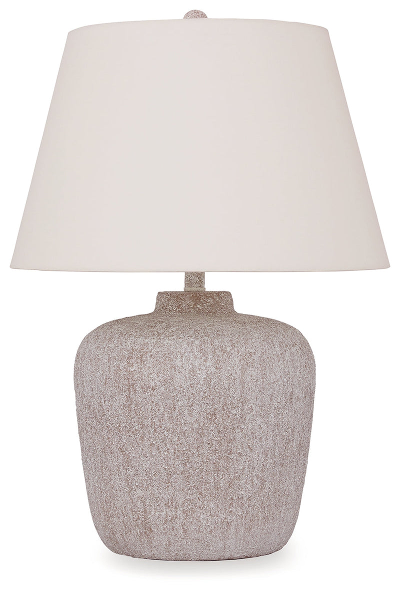 Danry Distressed Cream Table Lamp - L207454