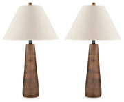 Danset 2-Piece Table Lamp Set in Brown - PKG016440