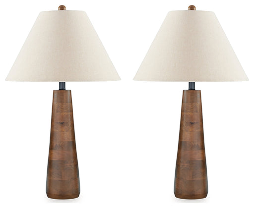 Danset 2-Piece Table Lamp Set in Brown - PKG016440