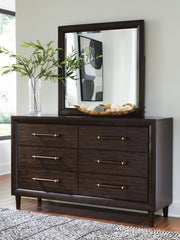 Dantenton Merlot Dresser and Mirror - B611B1
