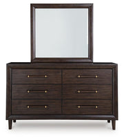 Dantenton Merlot Dresser and Mirror - B611B1
