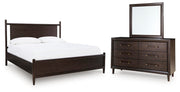 Dantenton Queen Panel Bed, Dresser and Mirror - B611B3