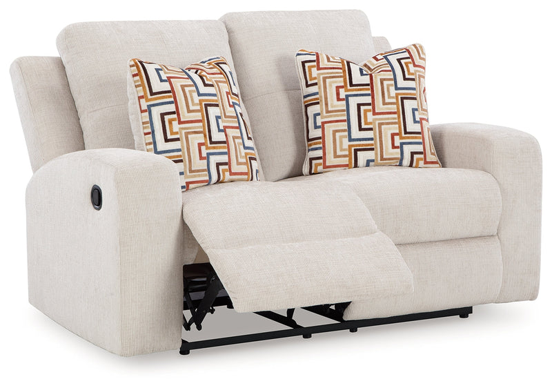 Danum Stone Reclining Loveseat - 3880586