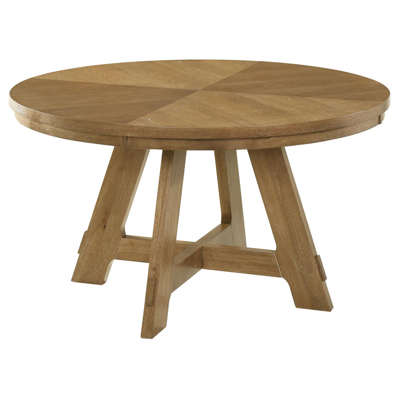 Danvers 5-piece Dining Table Set Brown Oak and Latte - 109150-S5