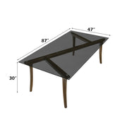 Danzel Dining Table w/Glasss Top - DN06150