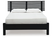 Danziar Black Full Slat Panel Bed - B1013B19