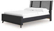 Danziar Black Full Slat Panel Bed - B1013B23