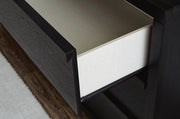 Danziar Black King Panel Bed, Dresser and 2 Nightstands - B1013B14