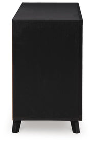 Danziar Black King Panel Bed, Dresser and 2 Nightstands - B1013B14