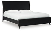 Danziar Black King Panel Bed, Dresser and 2 Nightstands - B1013B14