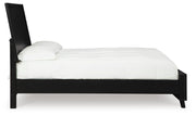 Danziar Black King Panel Bed, Dresser and 2 Nightstands - B1013B14