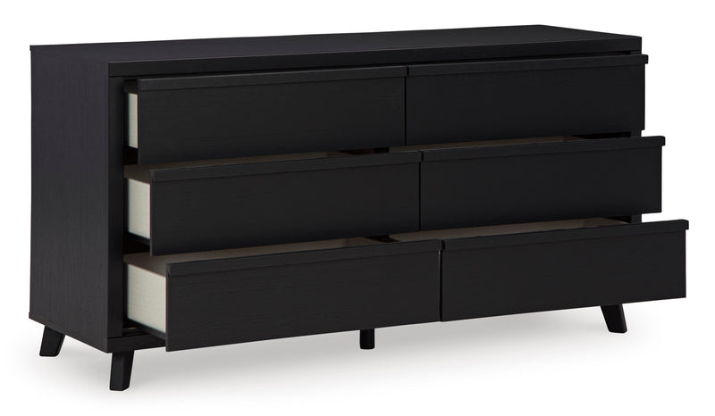 Danziar Black Slat Bedroom Set - Gate FurnitureBedroom Set