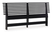 Danziar Black Slat Panel Bedroom Set - Gate FurnitureBedroom Set
