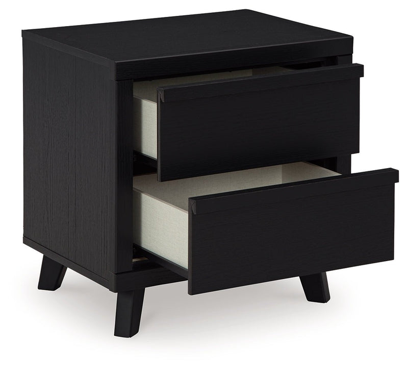 Danziar Black Slat Panel Bedroom Set - Gate FurnitureBedroom Set