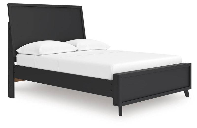 Danziar Full Panel Platform Bed, Dresser and Mirror - B1013B22