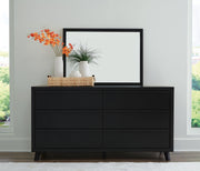 Danziar Full Panel Slat Bed, Dresser and Mirror - B1013B21